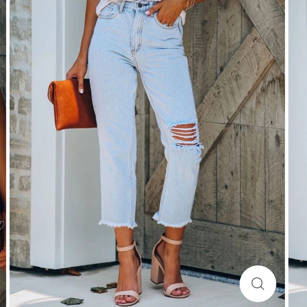 ViciDolls Kind High Rise Destressed Denim